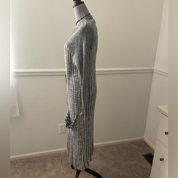 Free People Black & White Maxi Cardigan - Picture 2 of 4